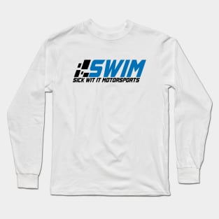 SWIM Team Logo - Black Lettering Long Sleeve T-Shirt